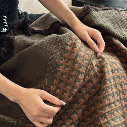 Ownkoti Vintage Cotton Jacquard Multi-Use Blanket - image 16