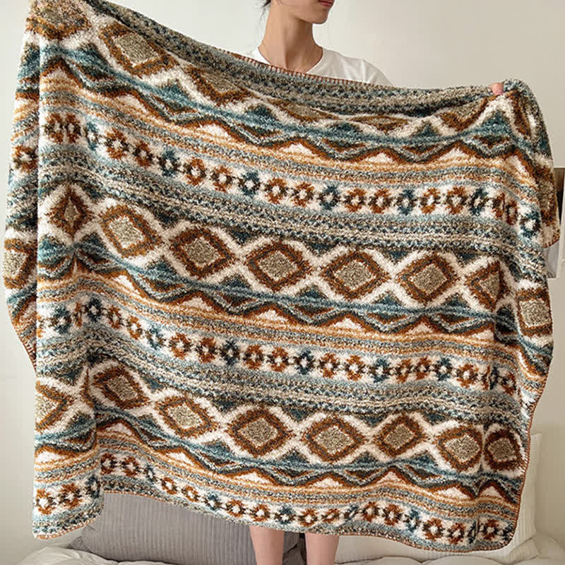 Ownkoti Bohemian Chic Fluffy Fleece Throw Blanket - image 4