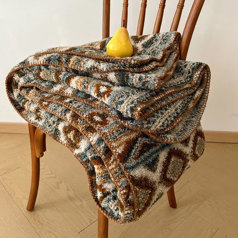 Ownkoti Bohemian Chic Fluffy Fleece Throw Blanket - image 0