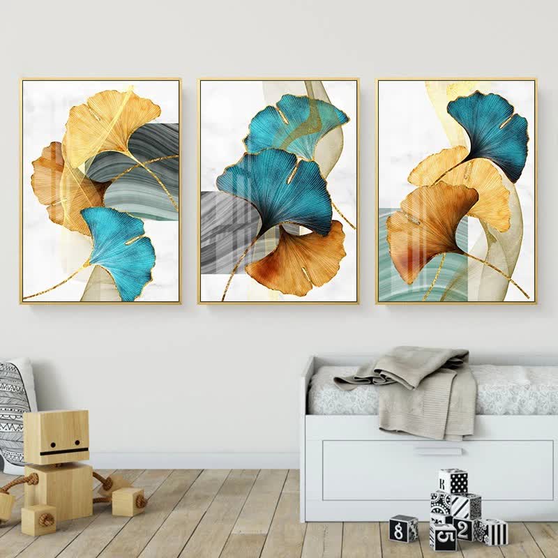 Ownkoti Luxurious Ginkgo Leaf Decorative Painting - image 0