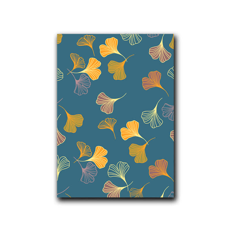 Ownkoti Golden Whisper Ginkgo Leaf Decorative Painting - Blue - 16" x 24" - image 10