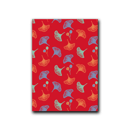 Ownkoti Natural Style Ginkgo Leaf Decorative Painting - Red & Green - 16" x 24" - image 6