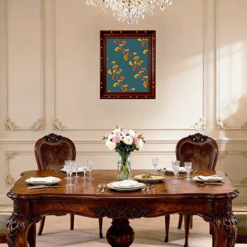 Ownkoti Large Ginkgo Leaf Decorative Painting - image 2