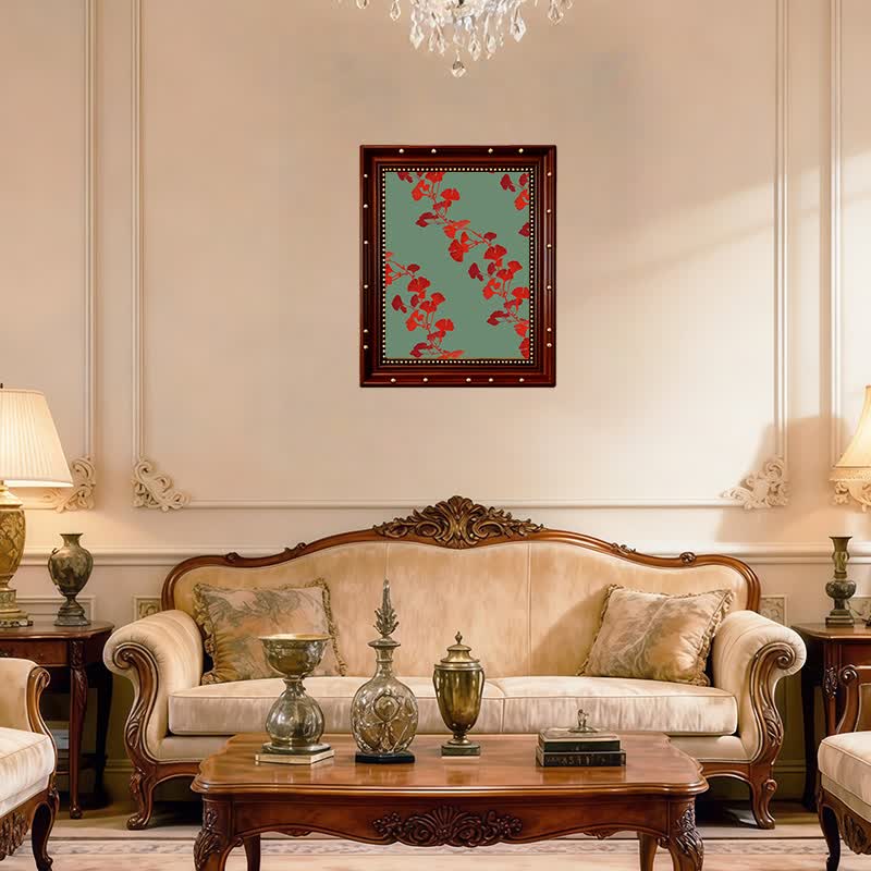 Ownkoti Ginkgo Leaf Inspired Decorative Painting - image 7