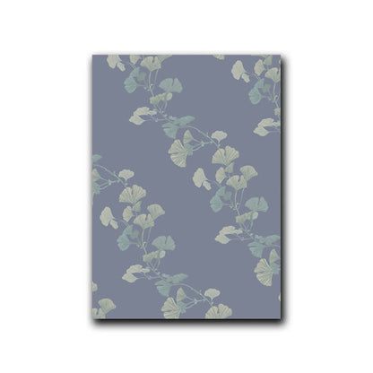 Ownkoti Ginkgo Leaf Inspired Decorative Painting - Light Blue - 16" x 24" - image 2