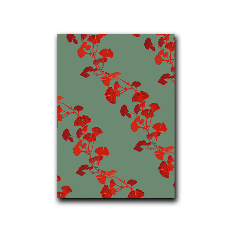 Ownkoti Ginkgo Leaf Inspired Decorative Painting - Green - 16" x 24" - image 8