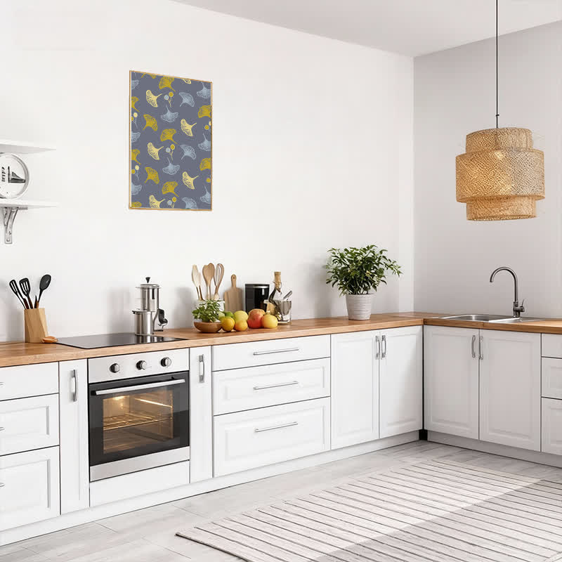 Ownkoti Natural Style Ginkgo Leaf Decorative Painting - image 4