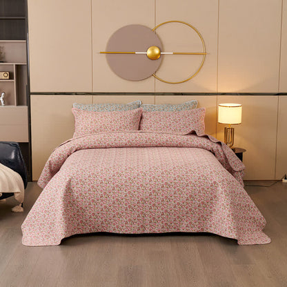 Ownkoti Cotton Ditsy Floral Quilted Bedspread Set(3PCS) - image 1