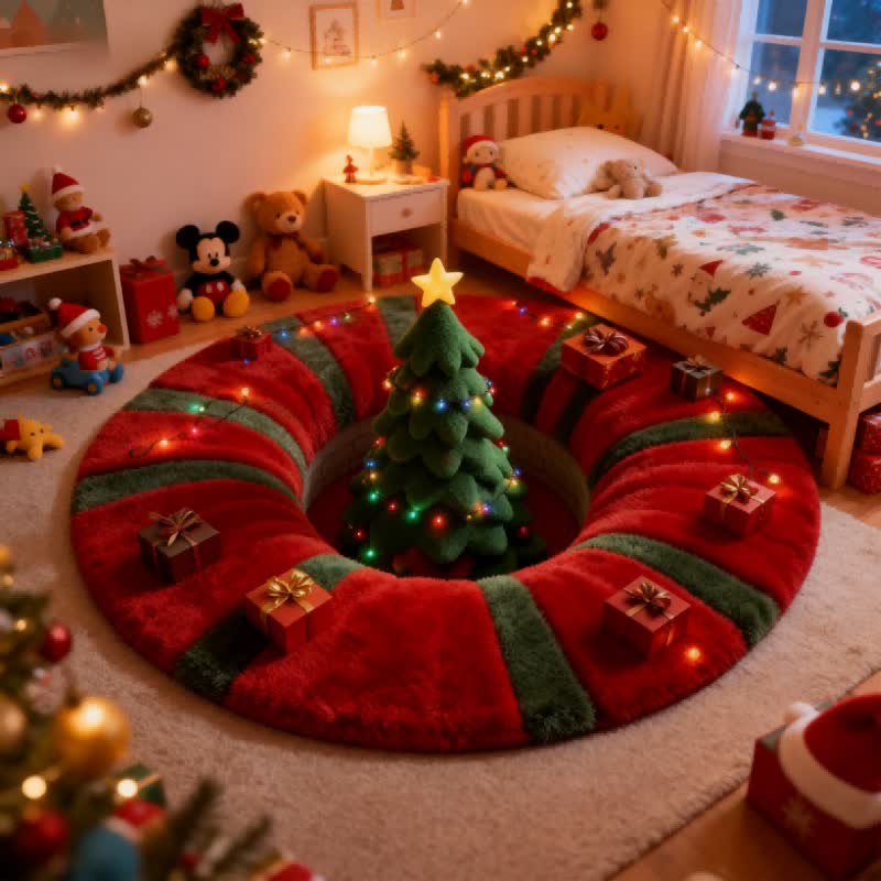 Ownkoti Christmas Tree 3D Effect Rug - image 3