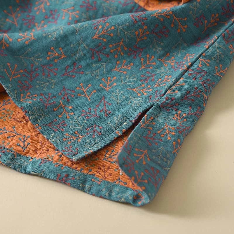 Ownkoti Vintage Cotton Branch Long Sleeve Pajamas - image 2