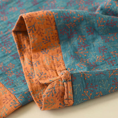 Ownkoti Vintage Cotton Branch Long Sleeve Pajamas - image 4