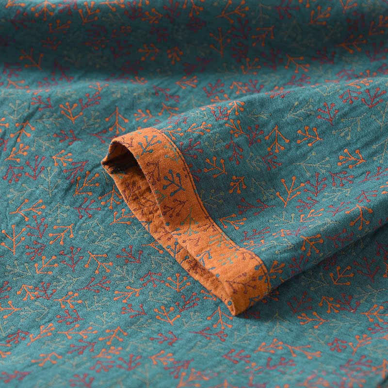 Ownkoti Vintage Cotton Branch Long Sleeve Pajamas - image 3