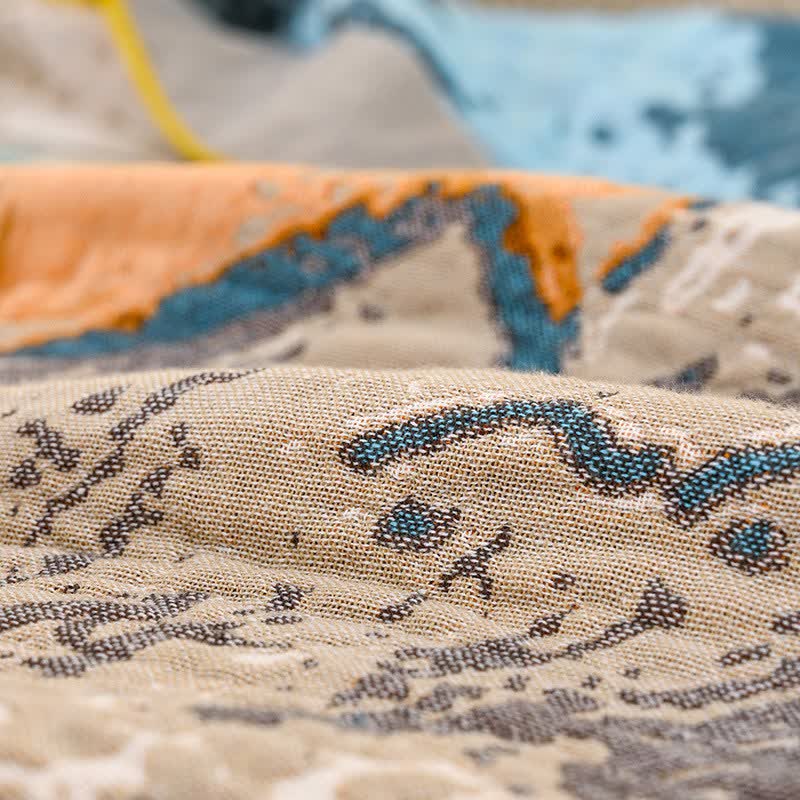 Ownkoti Impressionist Town Cotton Gauze Quilt - image 4