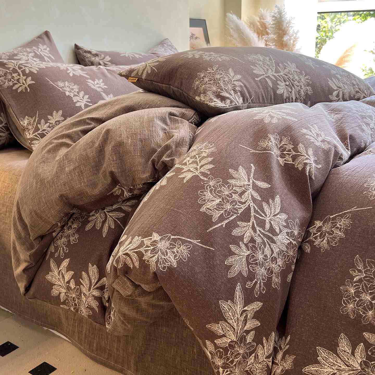 Ownkoti Vintage Elegant Floral Print Bedding Set(4PCS) - image 3