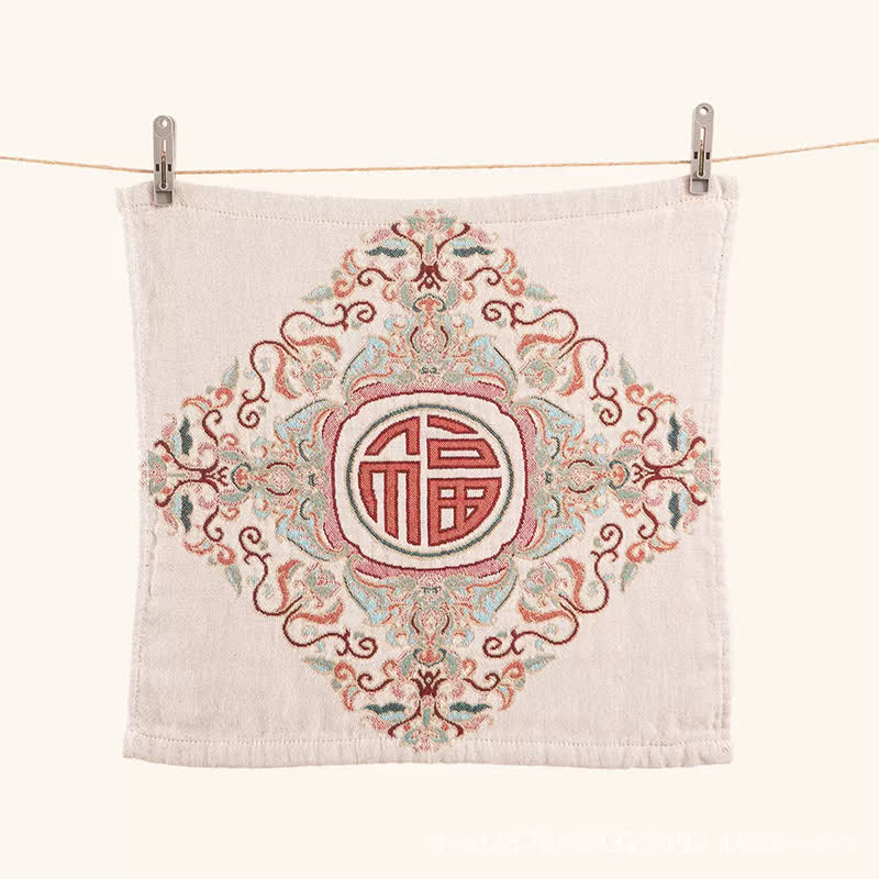 Ownkoti Retro Auspicious Cotton Kitchen Absorbent Towel - image 6