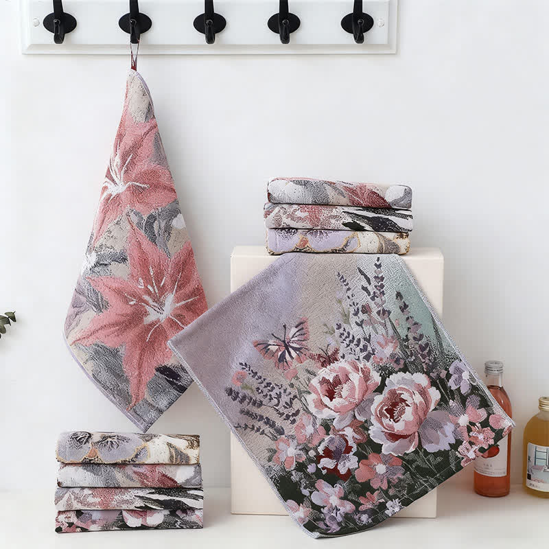 Ownkoti Luxurious Floral Cotton Kitchen Absorbent Towel - image 1