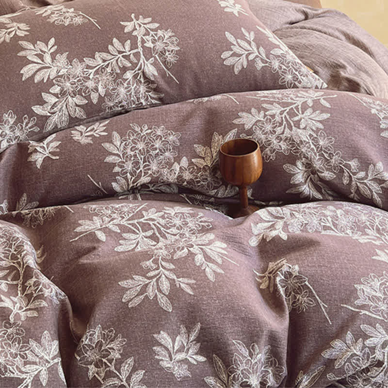 Ownkoti Vintage Elegant Floral Print Bedding Set(4PCS) - image 8