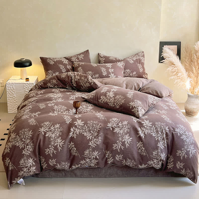 Ownkoti Vintage Elegant Floral Print Bedding Set(4PCS) - image 1