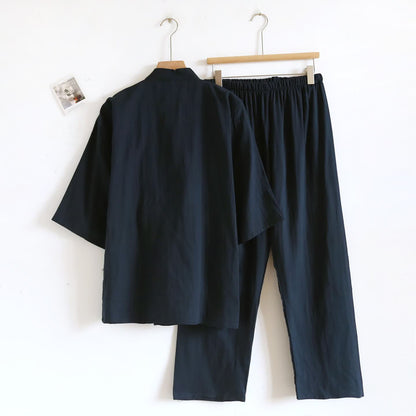 Ownkoti Unisex Solid Cotton Kimono Loungewear Set - image 8