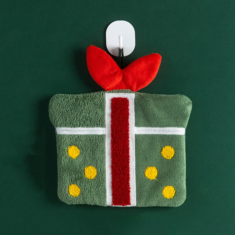 Ownkoti Christmas Cartoon Quick-Dry Hand Towels - Gift Box - 4PCS - image 11