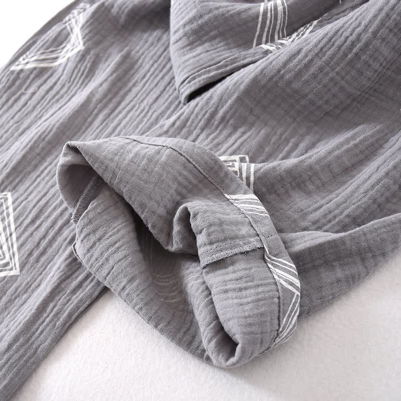 Ownkoti Unisex Diamond Cotton Kimono Loungewear Set - image 6