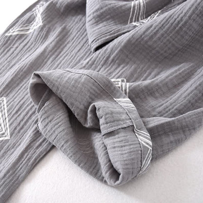 Ownkoti Unisex Diamond Cotton Kimono Loungewear Set - image 6