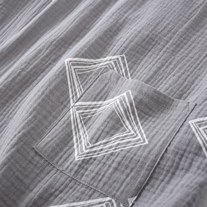 Ownkoti Unisex Diamond Cotton Kimono Loungewear Set - image 7