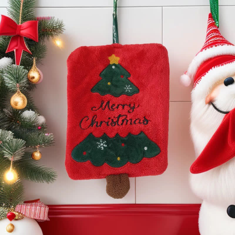 Ownkoti Christmas Holiday Gift Towels with Dangling Legs - Christmas Tree - Hand Towel - 9" x 7" - image 2