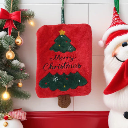 Ownkoti Christmas Holiday Gift Towels with Dangling Legs - Christmas Tree - Hand Towel - 9" x 7" - image 2