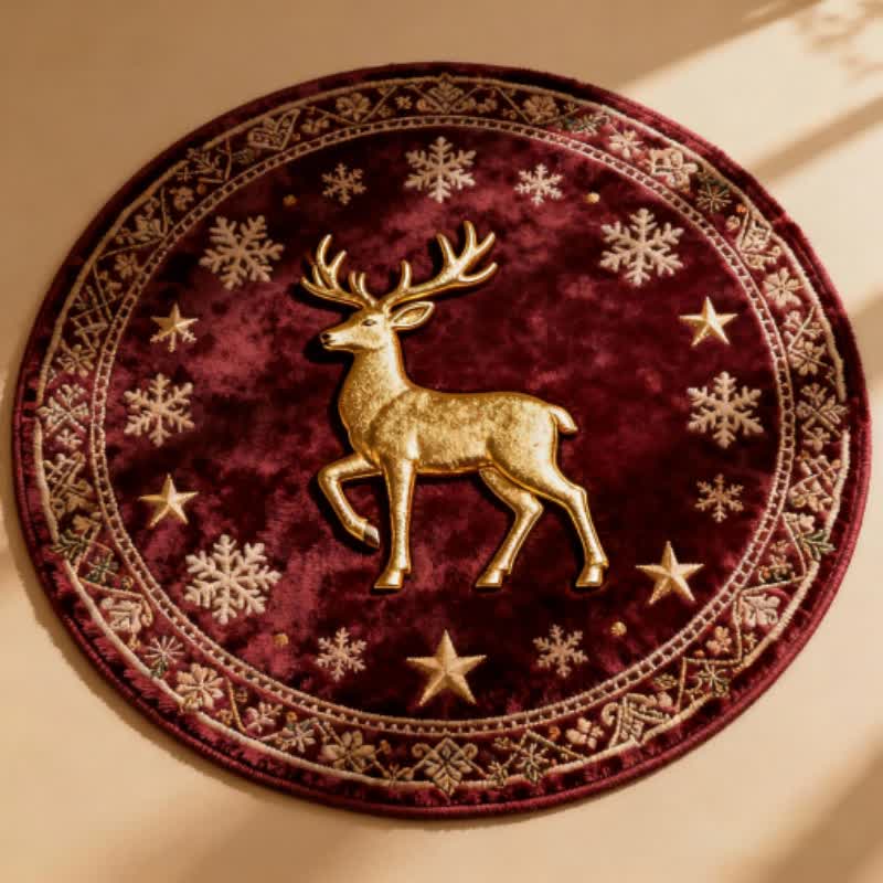 Ownkoti Christmas Reindeer 3d Effect Rug - image 3
