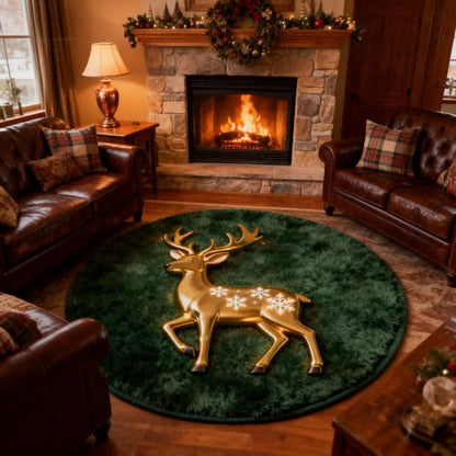 Ownkoti Christmas Reindeer 3d Effect Rug - image 7