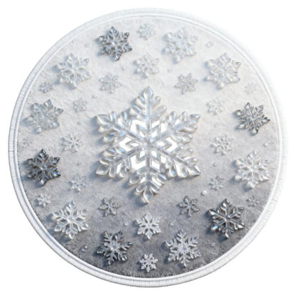 Ownkoti Christmas Snowflake 3D Effect Rug - image 4
