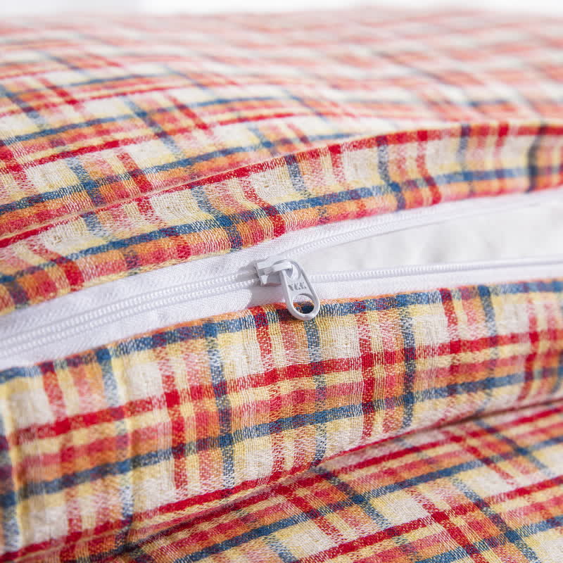 Ownkoti Cozy Plaid 100% Cotton Duvet Cover Set (3PCS) - image 6