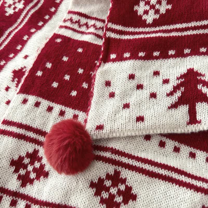 Ownkoti Christmas Inspired Knitted Throw Blanket - image 3