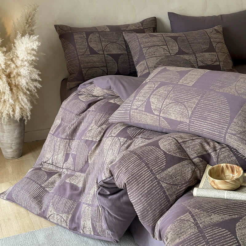 Ownkoti Geometric Brushed Cotton Bedding Set(4PCS) - image 8