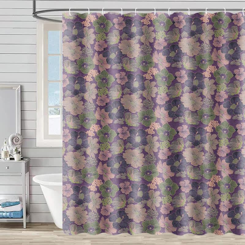 Peach Blossom Print Shower Curtain - 90"W x 71"L - image 0