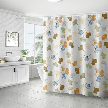 Elegant Ginkgo Leaf Shower Curtain - image 9
