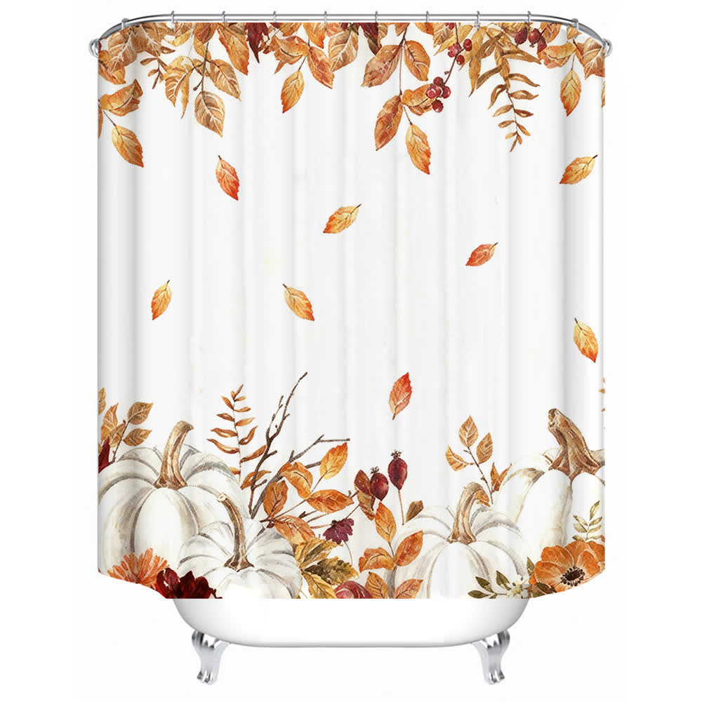 Pumpkin Harvest Print Shower Curtain - image 4