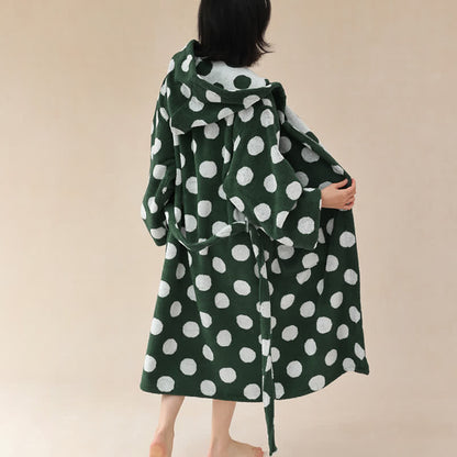 Matching Family Polka Dot Hooded Cotton Robe - image 21