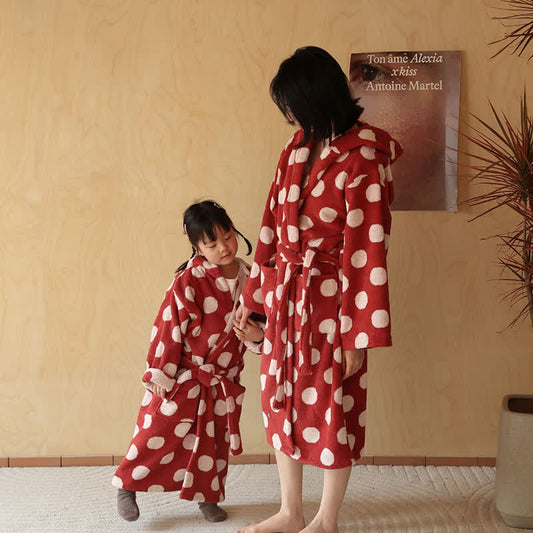 Matching Family Polka Dot Hooded Cotton Robe - image 0