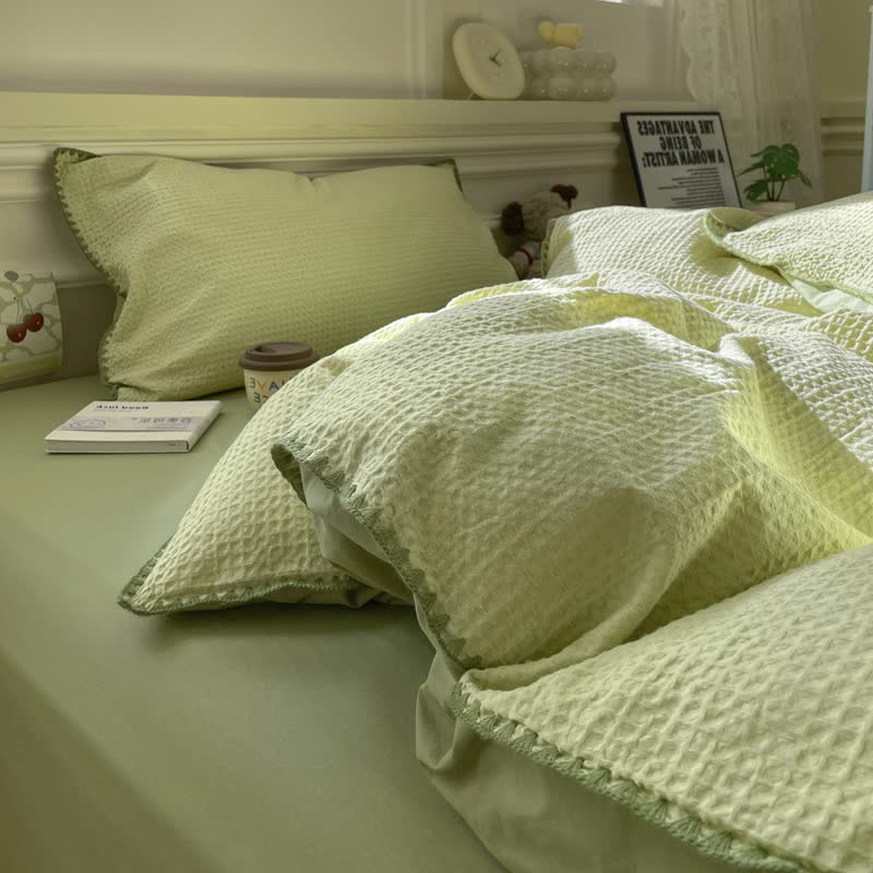 Waffle Textured Pure Cotton Bedding - image 2