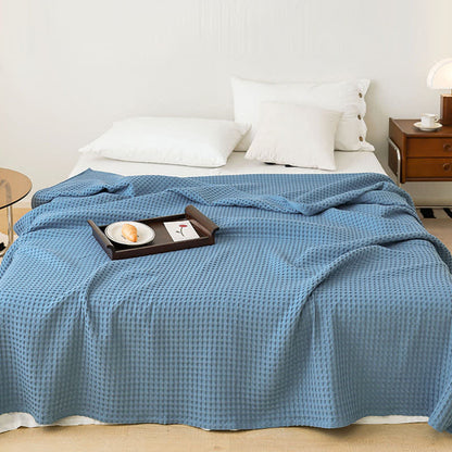Solid Waffle Cotton Gauze Blanket - image 6