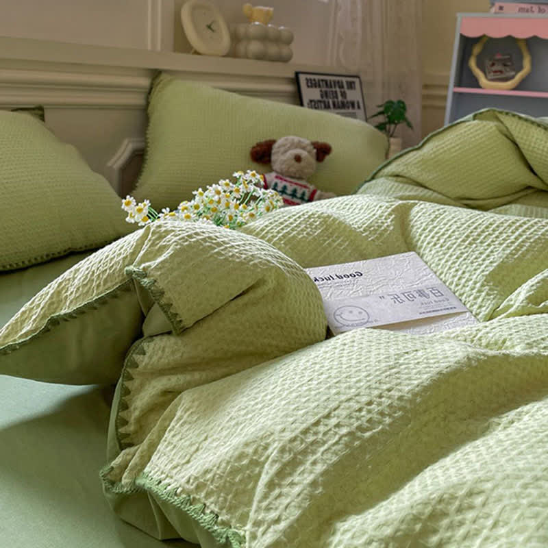 Waffle Textured Pure Cotton Bedding - image 5