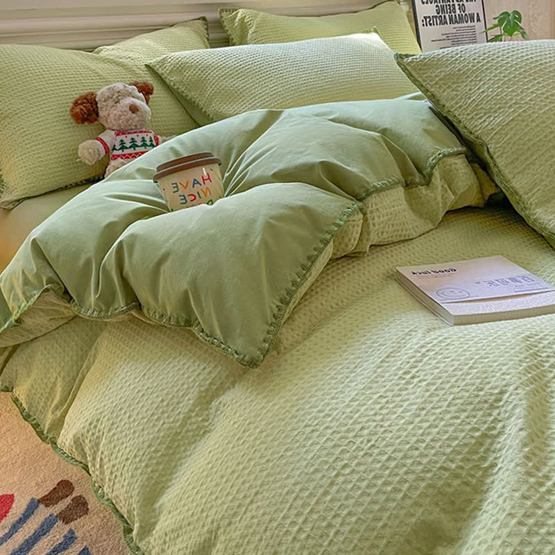 Waffle Textured Pure Cotton Bedding - image 6