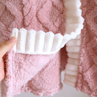 Diamond Textured Plush Button Nightgown - image 10