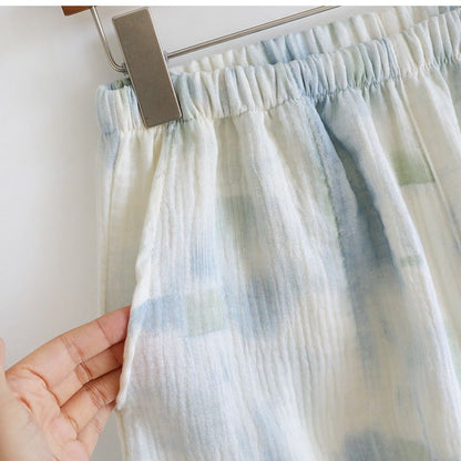 Summer Cotton Crinkle Cami Pajama Set - image 9