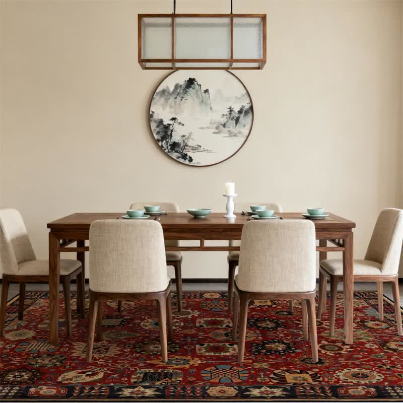 Vintage Persian Rectangle Washable Area Rug - image 3