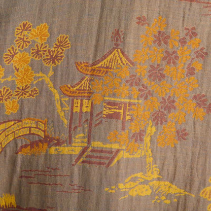 Landscape Jacquard Cotton Gauze Kimono Robe - image 3