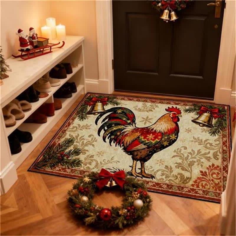 Rustic Farmhouse Rooster Rectangle Area Rug - image 3