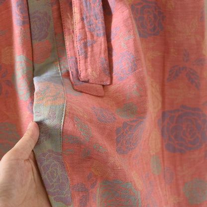 Romantic Rose Cotton Gauze Kimono Robe - image 7